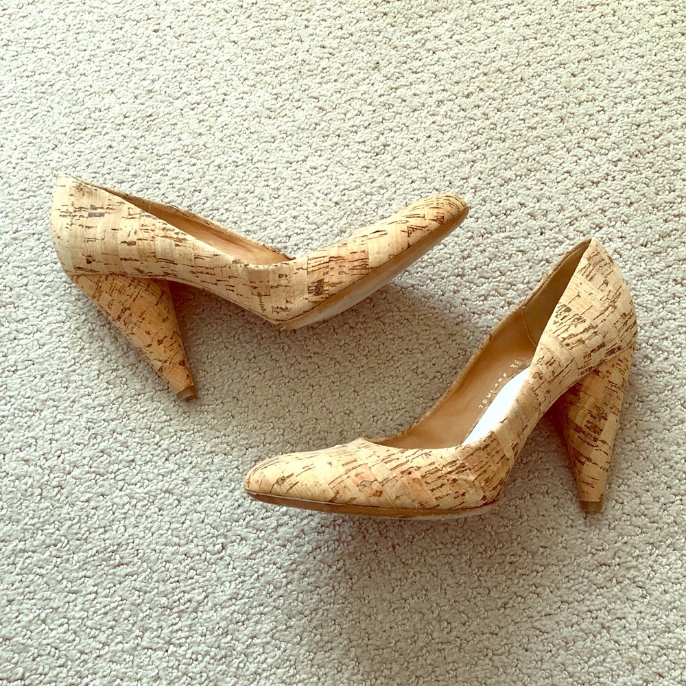 Authentic cork heels